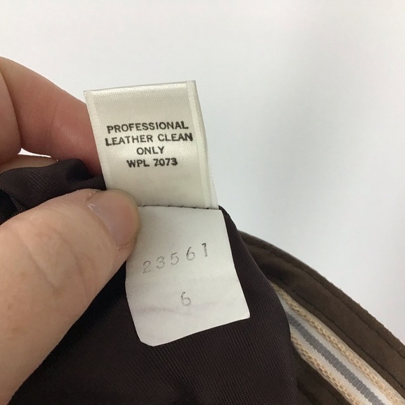 Vintage West Bay Saks Fifth Avenue Brown Leather Pants - Picture 6 of 6